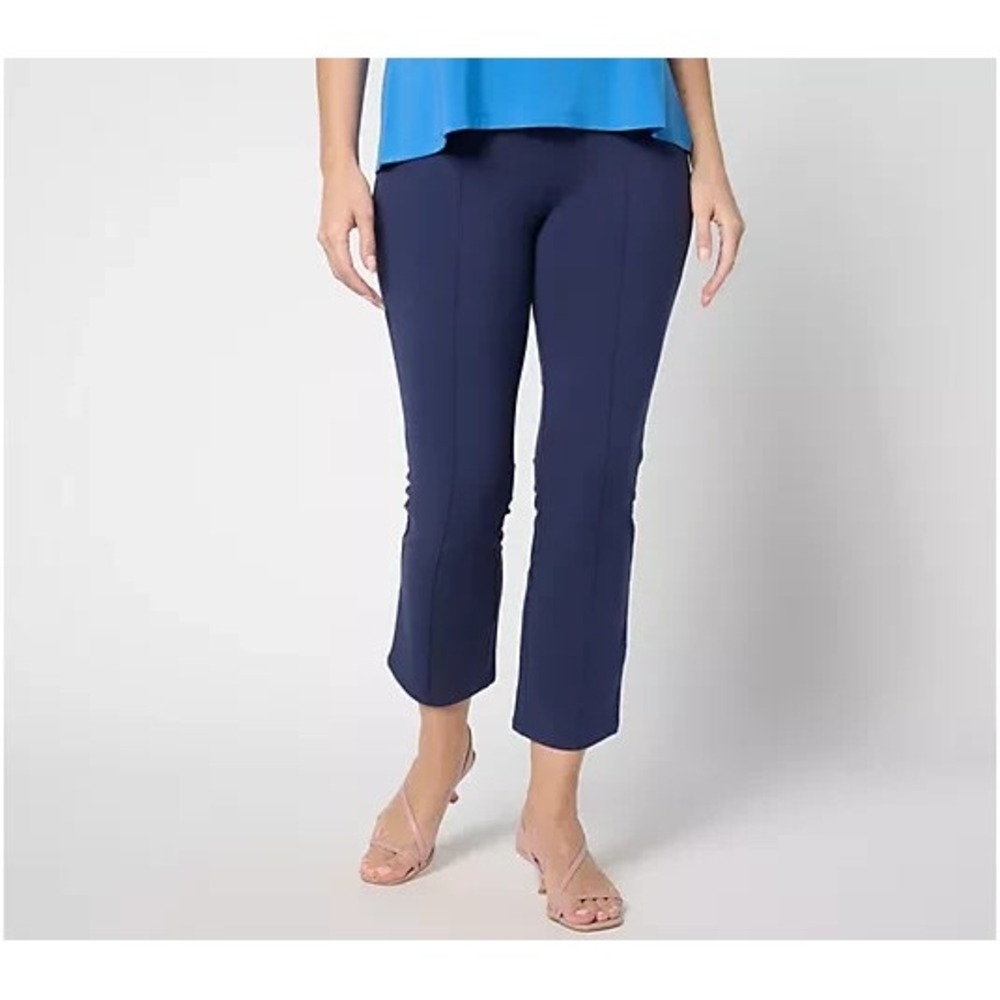 Women with Control Petite 86/14 Straight Leg Crop Empower Navy, Petite X-Small